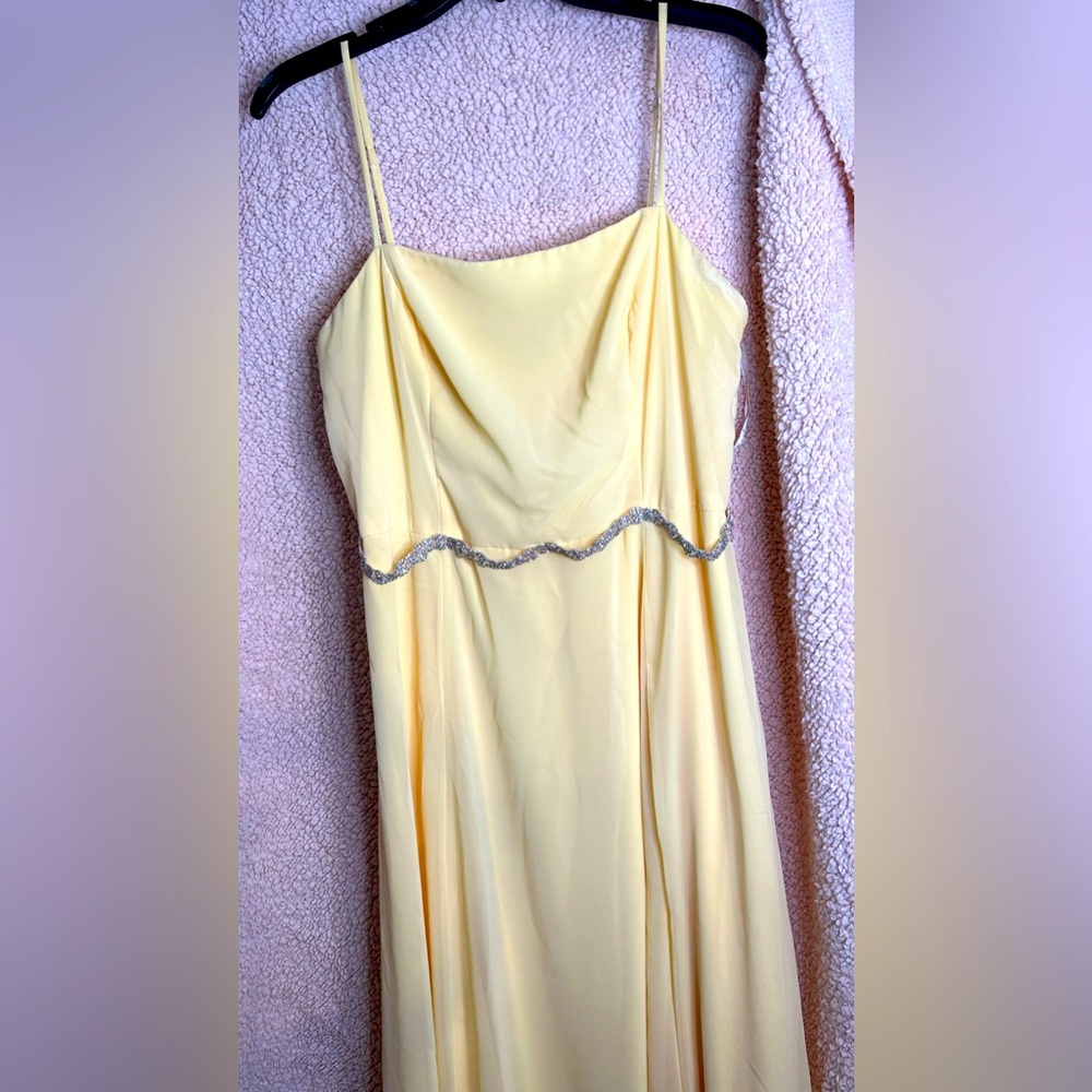 Yellow prom dress